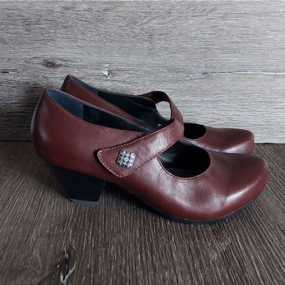 Dansko Betty Mary Jane Pumps Shoes Brown Leather Size 36 - Picture 1 of 10